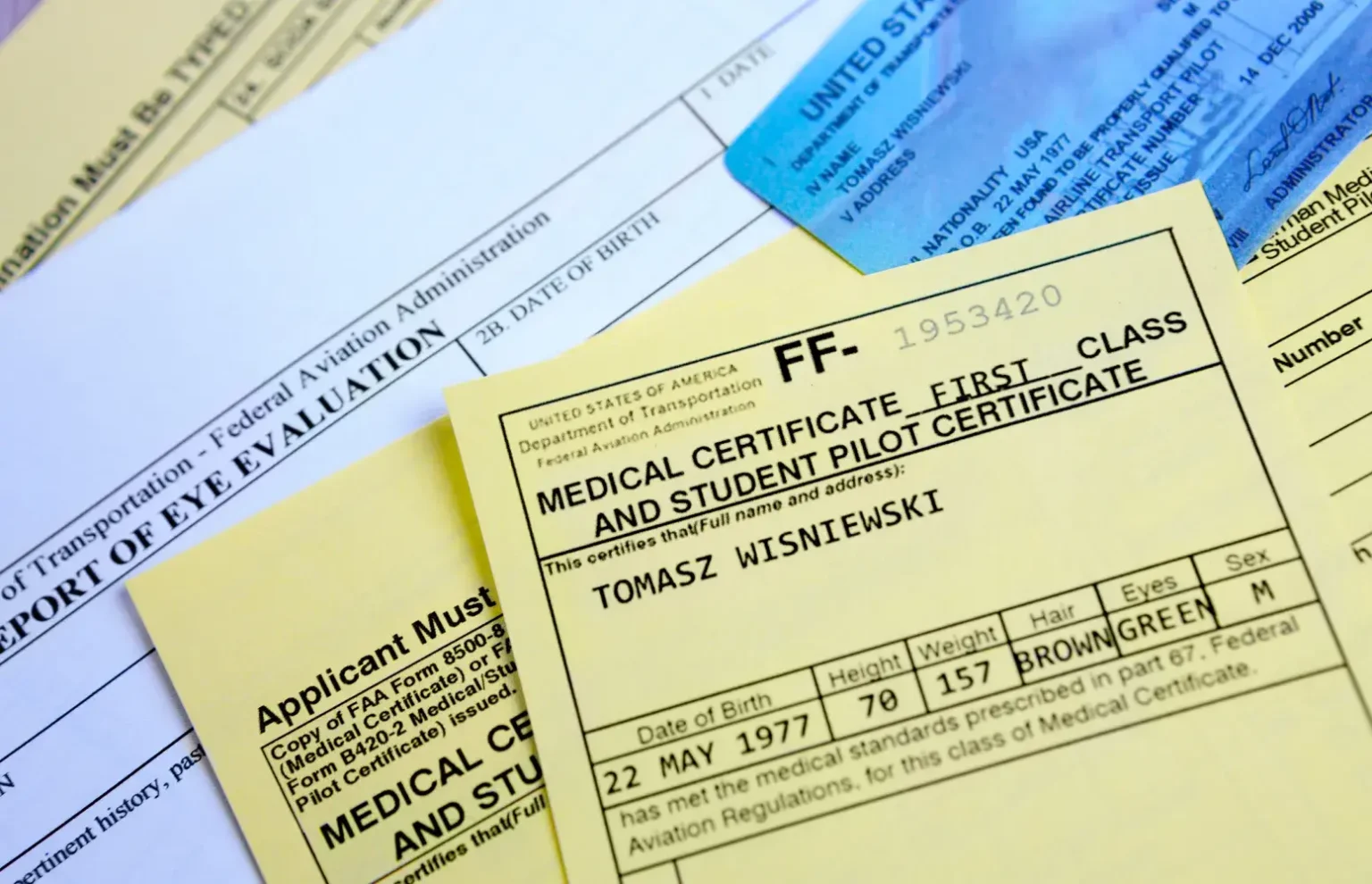 Pilot Medical Certificate