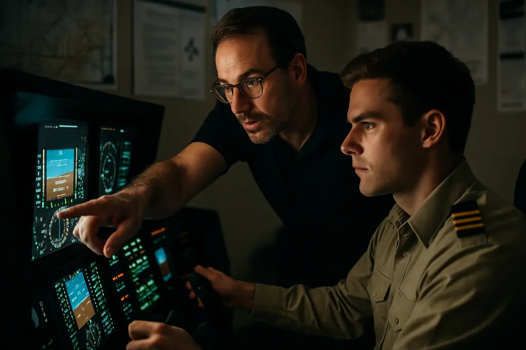 FAA unified SMS briefing in a flight training classroom