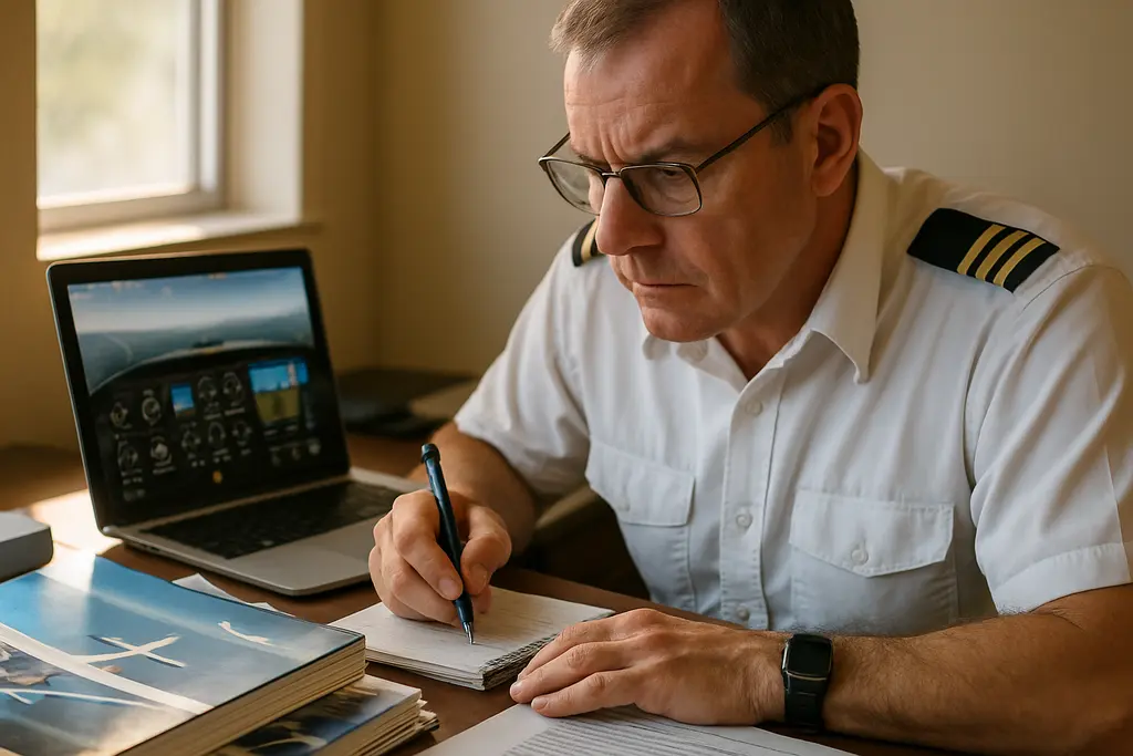 FAA Unified SMS briefing with pilots reviewing flight training risk notes