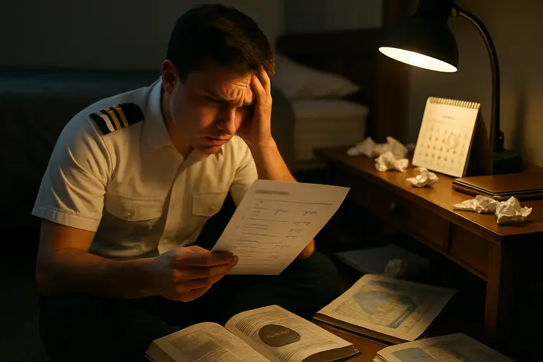 Instructor pointing to a sectional chart during timed practice